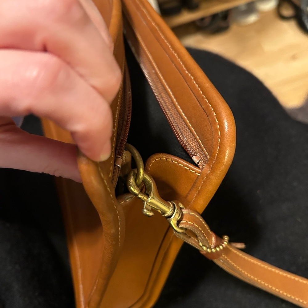 Coach 9833 Clutch Bag Brown Leather Vintage - Picture 3 of 12